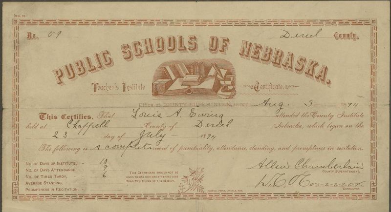 L.A. Ewing - School Cert. NE