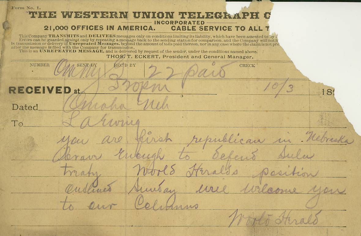 L.A. Ewing - Telegram - 03Oct189_