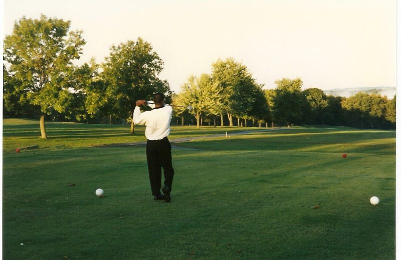 1996-TDL  dennis gilmore -- 1st tee  skyview course