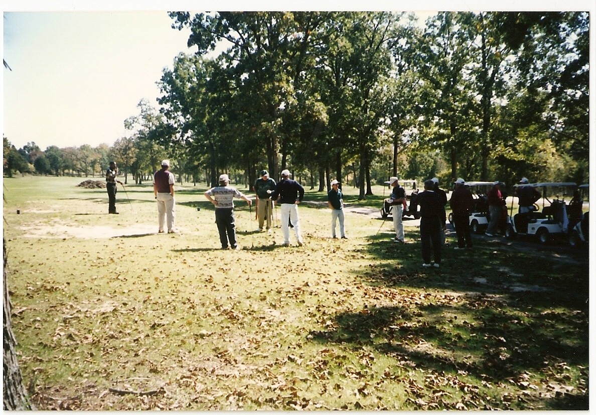 1996-TDL  gilmore on tee -- 1st hole of scramble