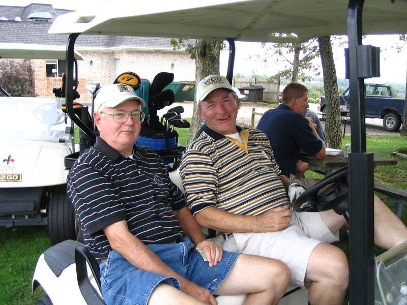 2008 TDL--Jim Burke & Milan Hornak after 18 holes