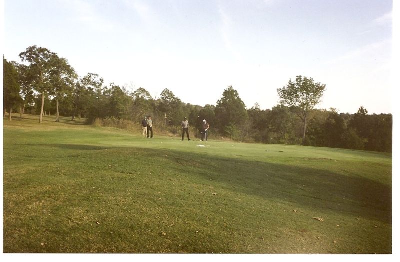 1998 TDL valley course  Meldrum Sutton Gilmore Lindsay on 9th green