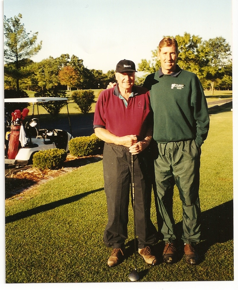 2001  TD--Art & Tony Johnson on 1st tee