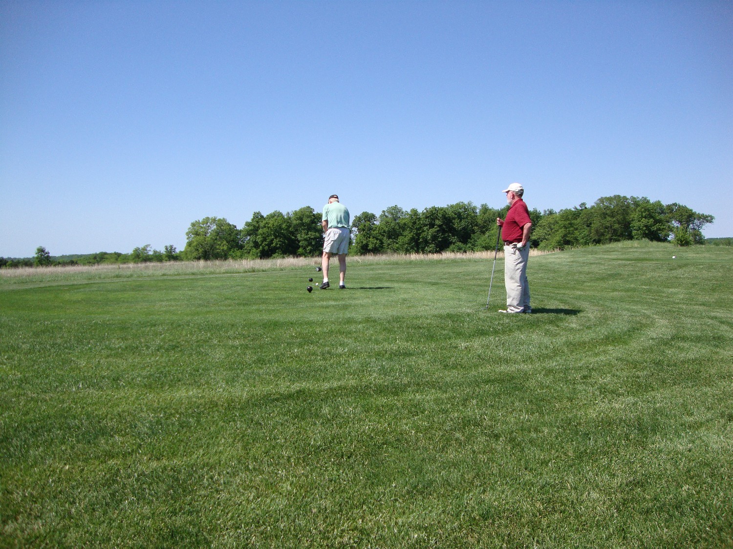 2010 Crown Pointe--Art Johnson on 5th tee--Rich Mills