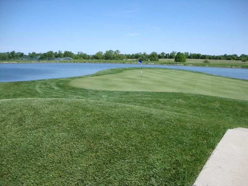 2010 Crown Pointe--5th green--Schwalbe Meldrum Johnson & Mills eagled it in scramble