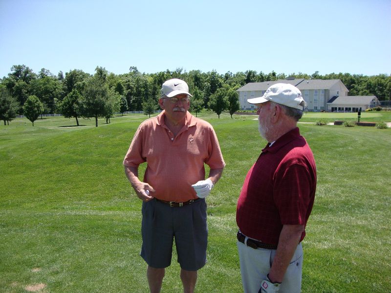 2010 Crown Pointe--John Dierker & Rich Mills discussing rules of golf