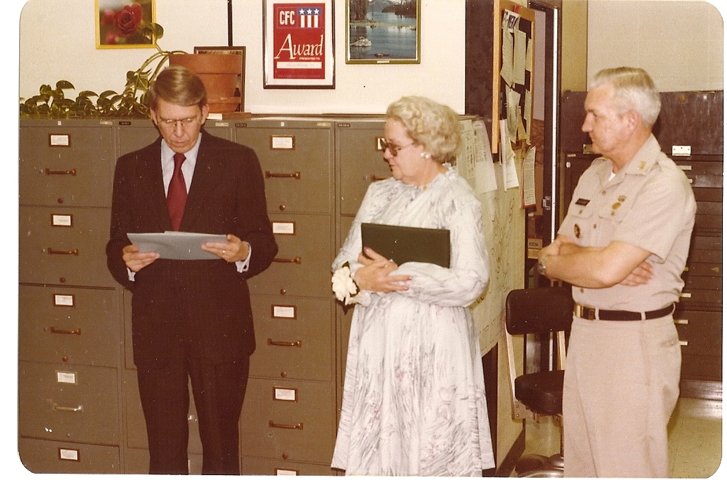 1979 Bernice Ret--Jack Niemi, Bernice Thornton & Col. McKinney