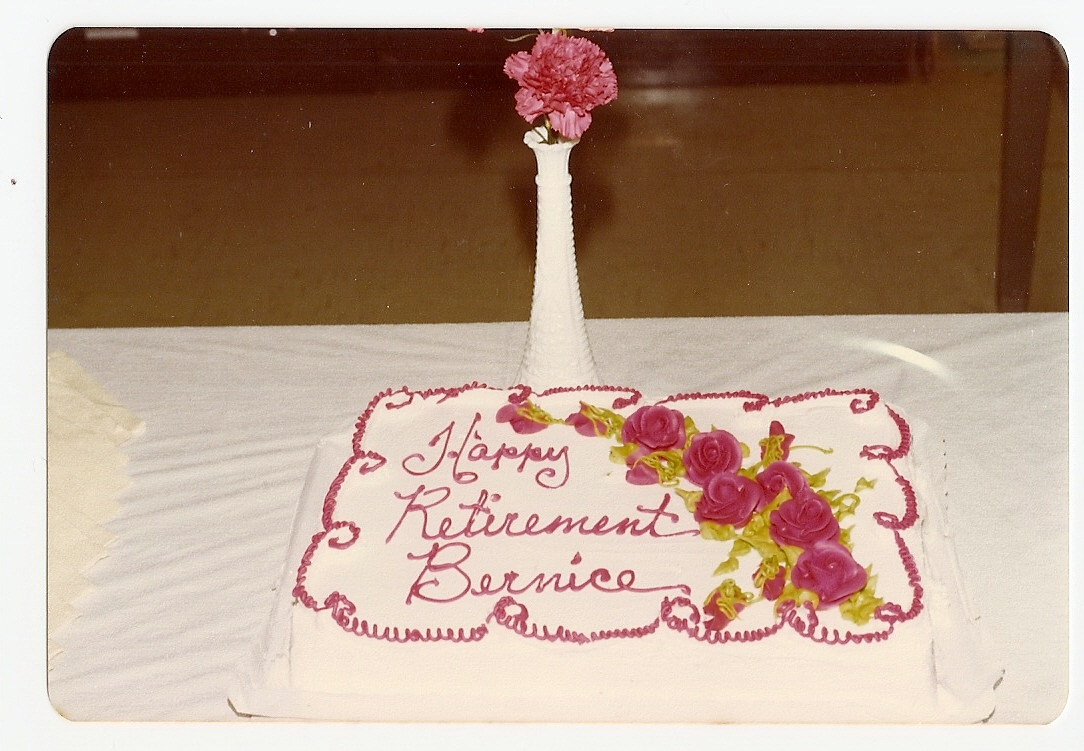 1979 Bernice Ret--retirement cake