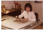 1983 Deb leaves--Deb at work