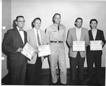 Ed Sticka, Jim Maas, Col Alfred D'Arezzo, Stan Wiseman, Pete Puricelli - Circa 1961