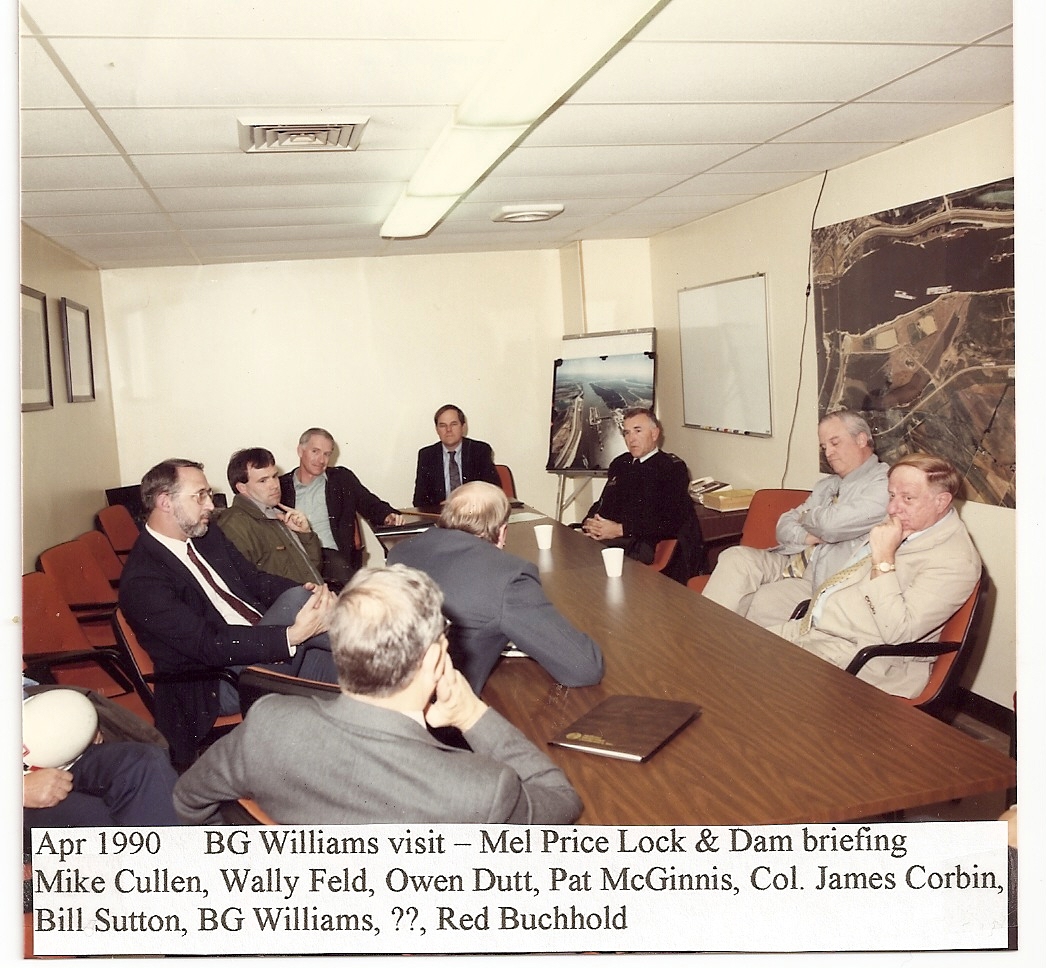 Apr 1990--BG Williams visit, Mel Price L & D briefing