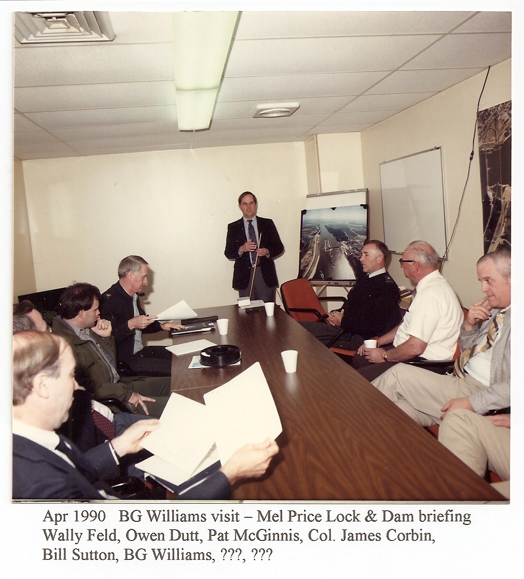 Apr 1990--BG Williams visit, Mel Price L & D briefing by Sutton