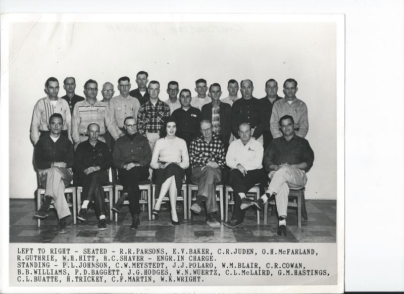 Construction Staff Circa 1950's