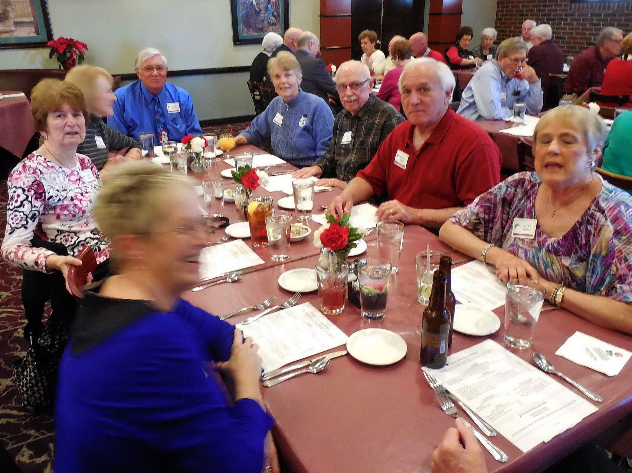 Mary Thoele, Jane Astrack, Mary and Russ Elliott, Jan and Ken Corbin, Dennis and Joan Schick