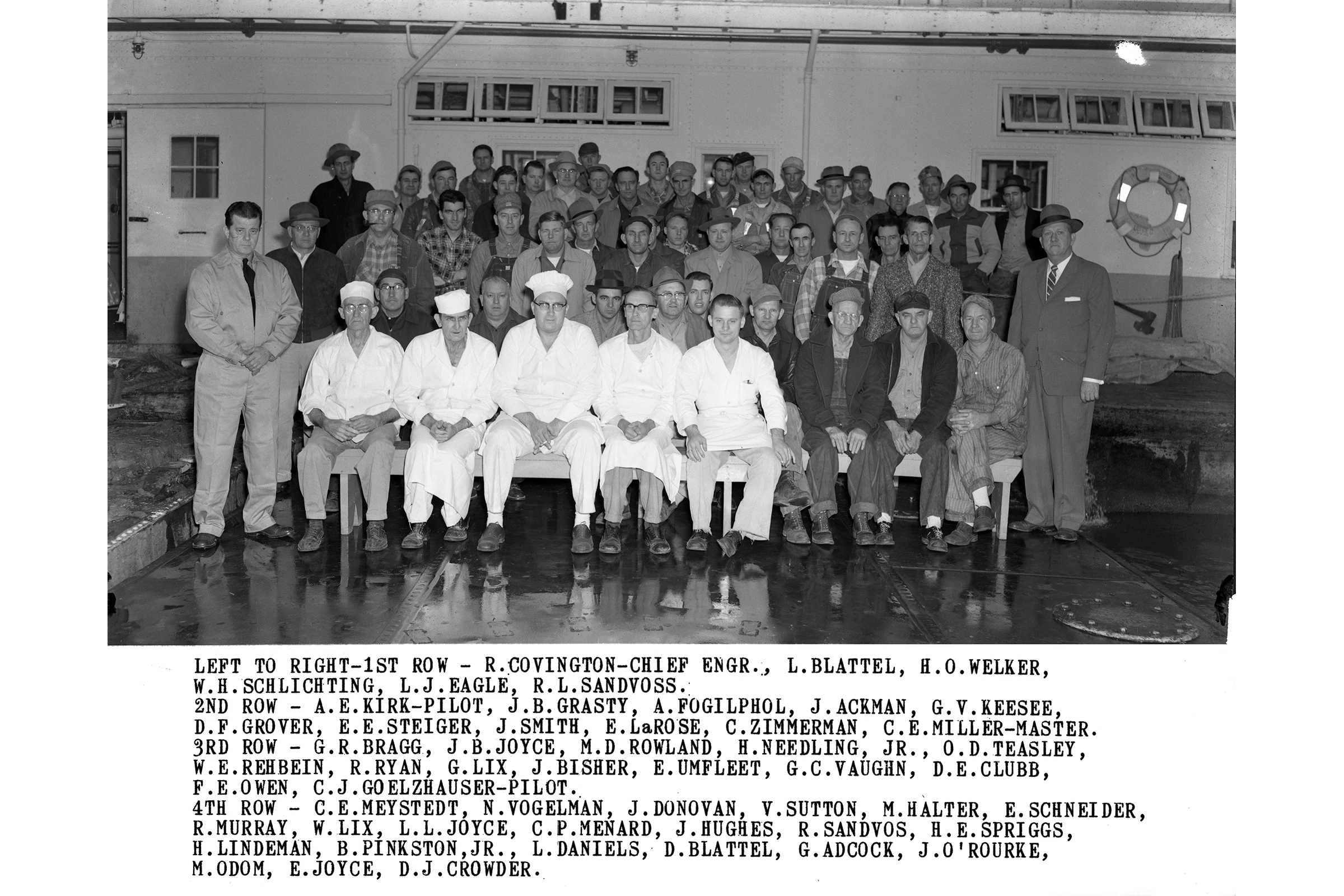 Dredge Grafton on its Last Day - Jan 1957