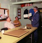 Captain Baxter, Bryan Pinkston and Bob Parsons, Chief of Operations