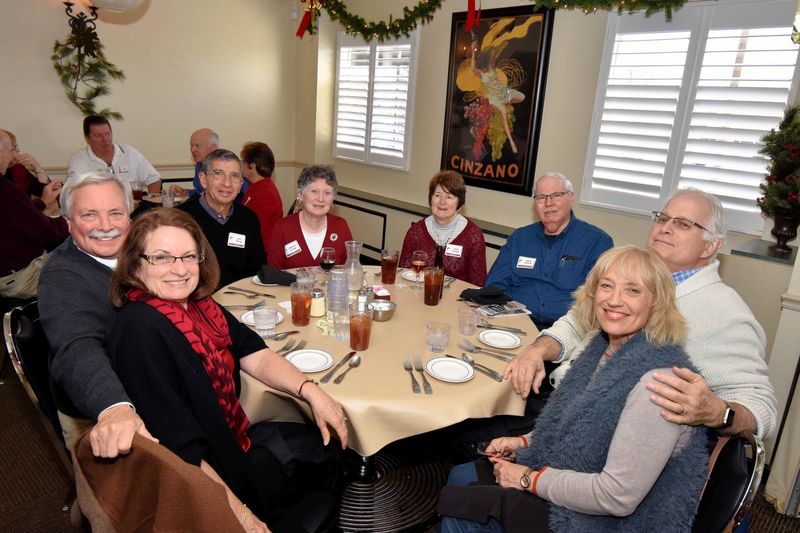 L to R: Rosemary Norris, Terry Norris, Jim Zerega, Donna Zerega, Jane Astrack, Rich Astrack, Pat Conroy, Louise Conroy