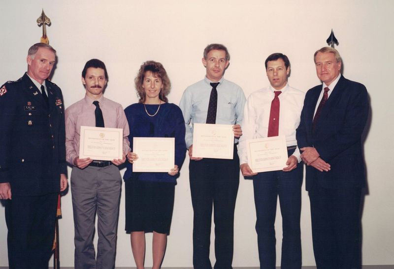 Col Corbin, Ray Kopsky, Donna Zoeller, Rich Siemons, Ron Dieckmann, and Art Johnson - Circa 1990