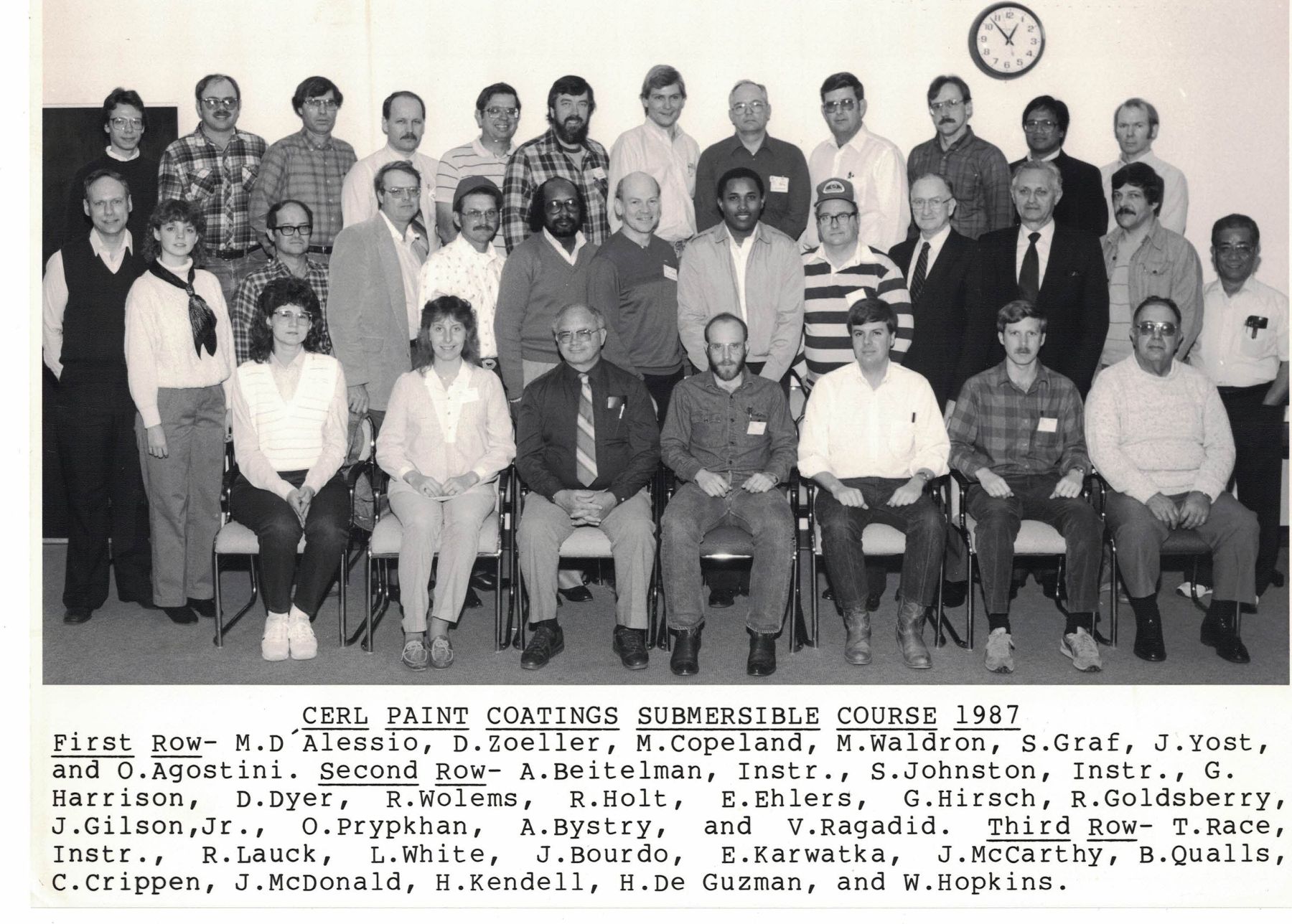 15 - CERL Training Attendees - 1987