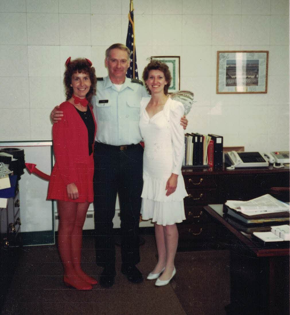 Donna Zoeller, Col Corbin and Janet Ulivi - Halloween 1989