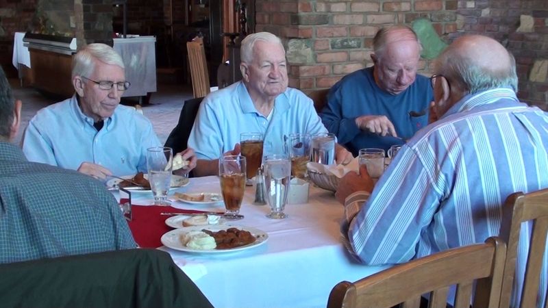 Faces of Jack Niemi, Col Mckinney, and Red Buchhold