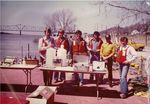 L to R: Fred Niermann, ___1___, Ted Postol, Tom Furdek, ____2____, Frank Grass - Circa 1980 - Chester, IL