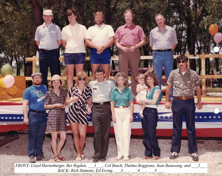 1983 - Corps Picnic Service Awards  NOTE: No. 2 is Lowell (Buzz) Summers, No. 3 is Ken Gregory,