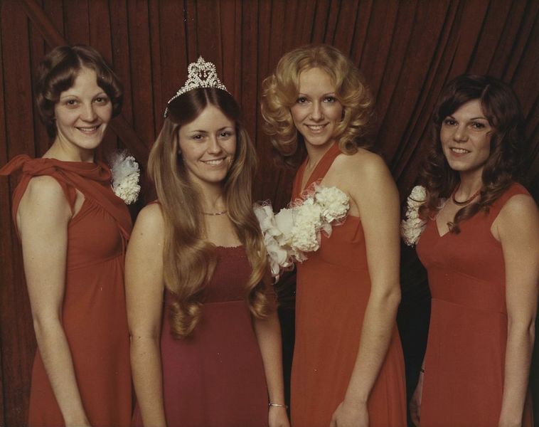 District Queen Event 1980 - Kathy Souders, Nancy Walsh, __1__, Jean Beausang