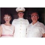 Roger Twist in uniform with Cordelia and Paul Wahl