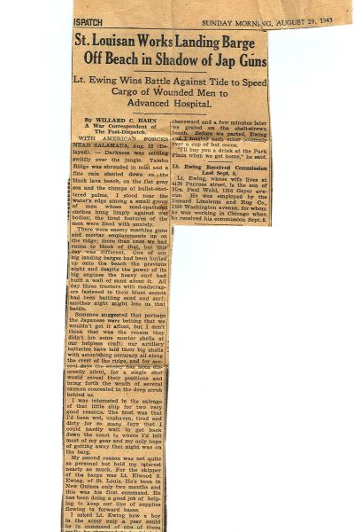 News article Lt. Elwood Ewing 1