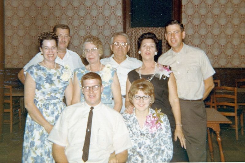 Roger, Linda, Naomi, Cordelia, Geraldine, Elwood, Paul Sr. and Paul