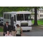 John, Leah, Aunt Dorothy w/Wedding Party Bus