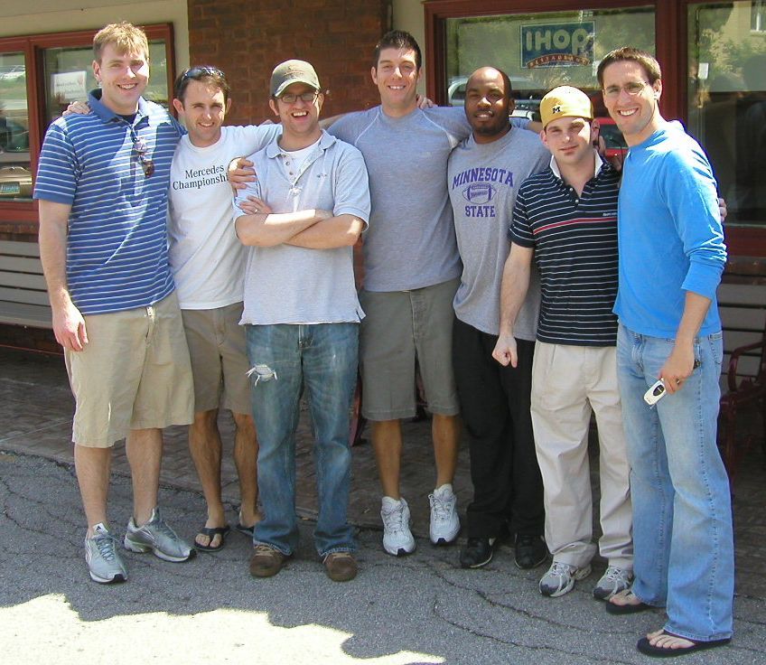 Jonathan, Davey, Peel, Rick, Antwain, Paul and Dan