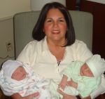 Grandma Kruse with Eric, Jr. and his cousin, Charlie Kruse, 12 Days Old