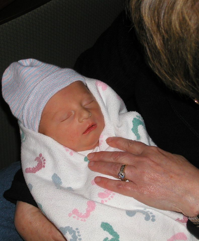 Baby Eric and His Great Aunt Sharon